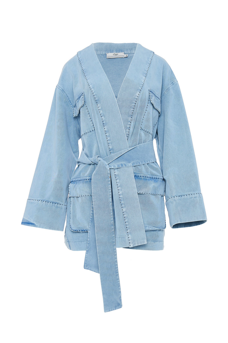 Monika Jacket in Light Blue