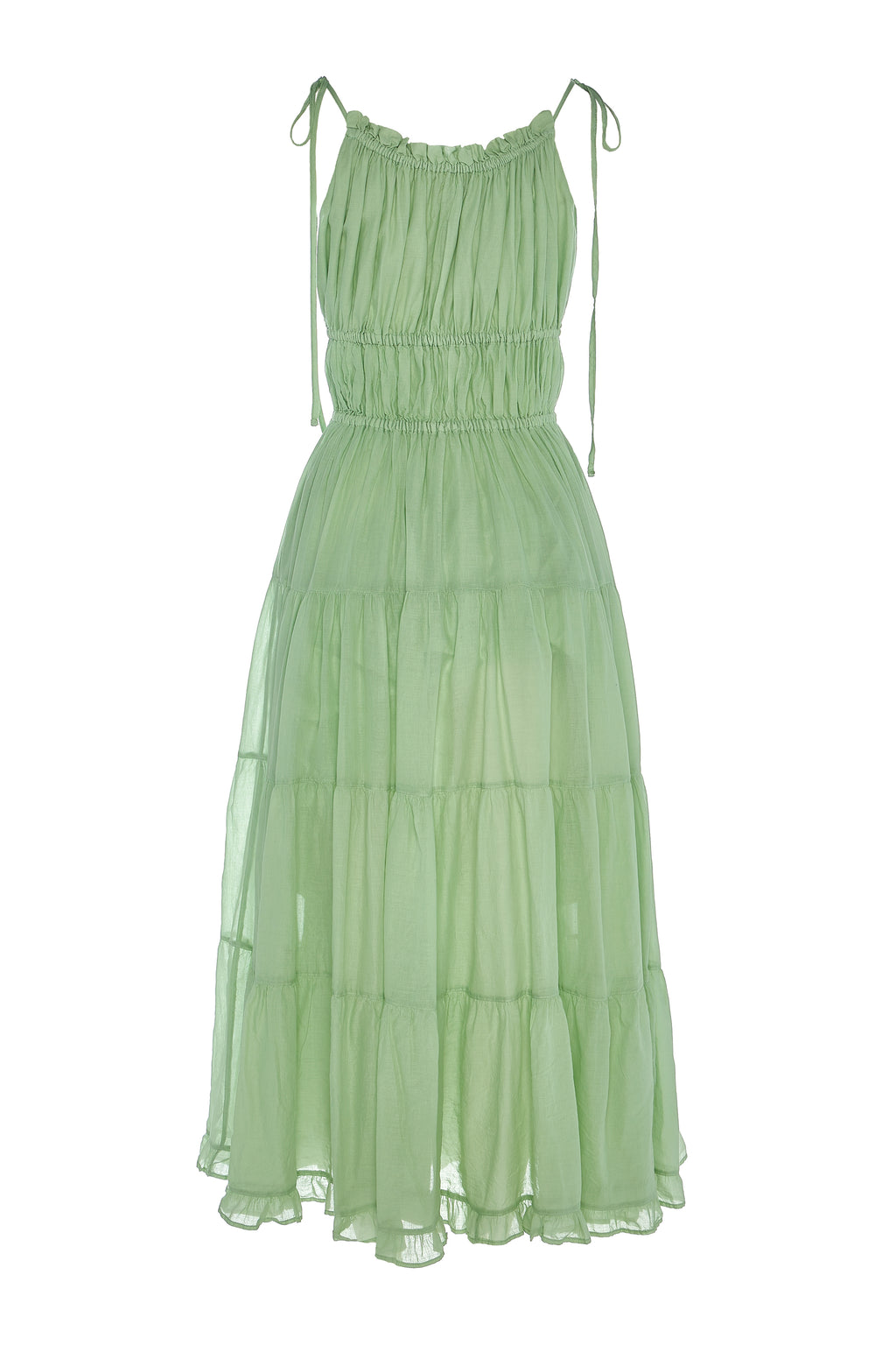 Valeria Long Dress in Mint