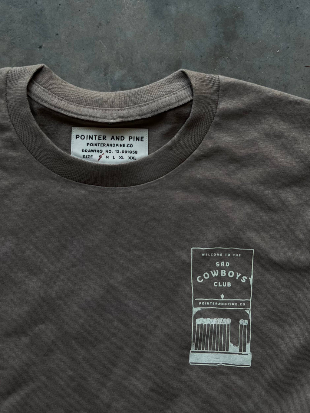 Matchbook Tee in Soil Brown