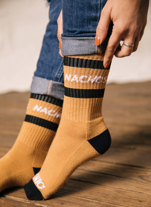 Nachos Comfy Vintage Crew Socks