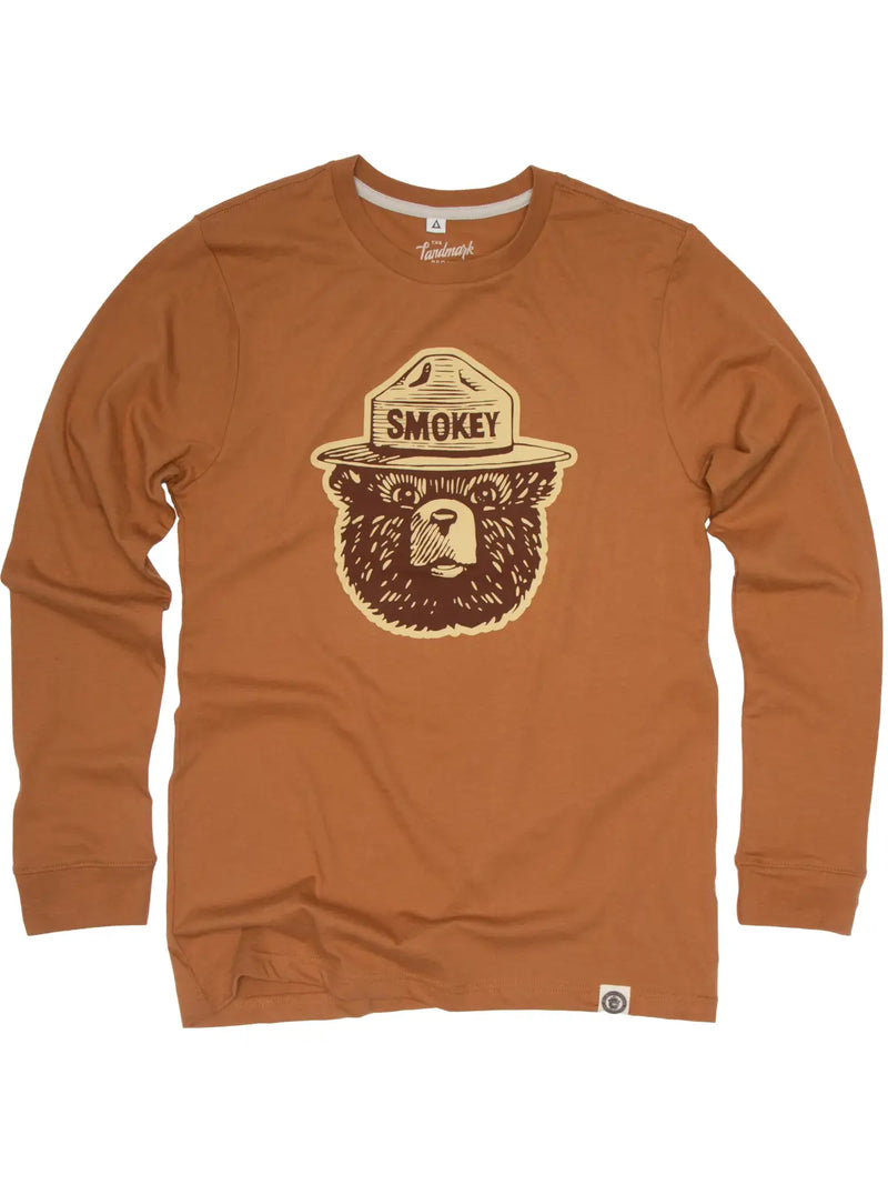 Smokey Logo Long Sleeve Tee in Canyon