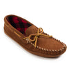 Men's Suede Fleece-Lined Slip-On Moccasin Softsole Shoe in Brown