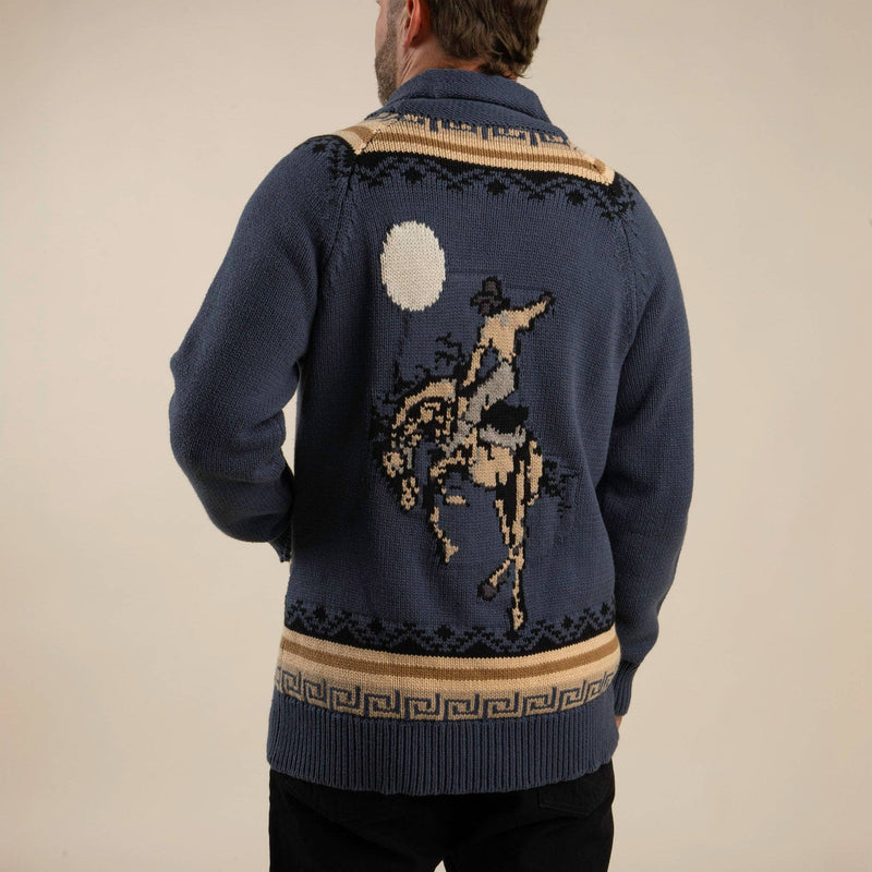 Nuevo Laredo Cardigan in Faded Indigo