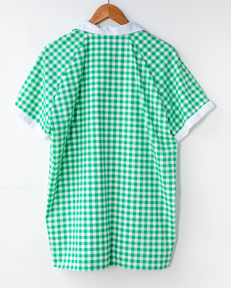 Gingham Cabana Shirt in Green