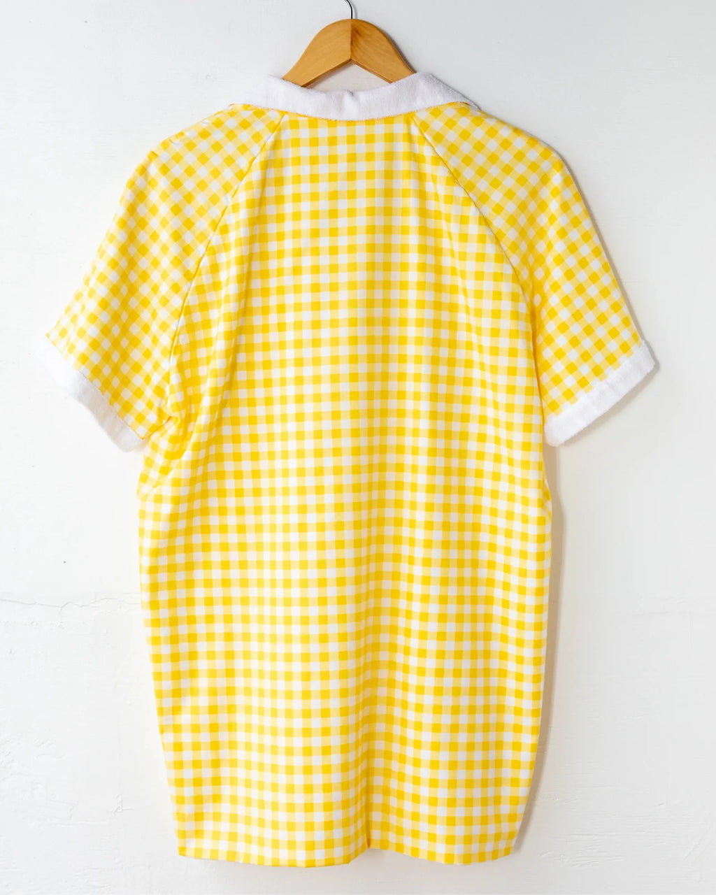 Gingham Cabana Shirt in Yellow