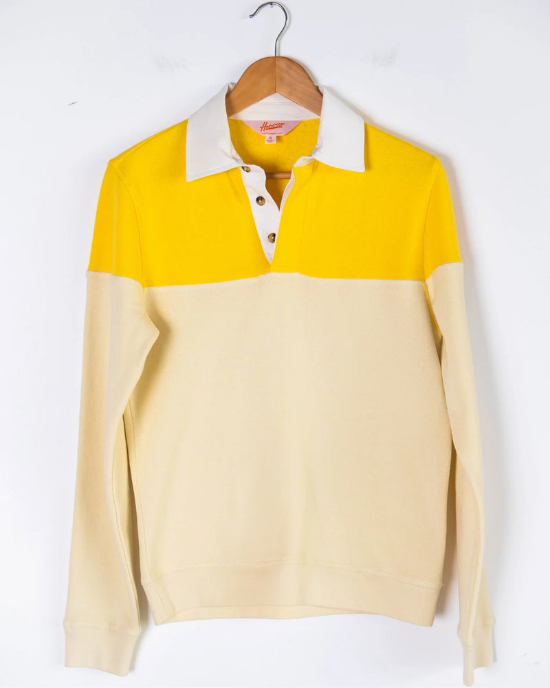 Rugby Shirt in Yellow/White (Unisex)