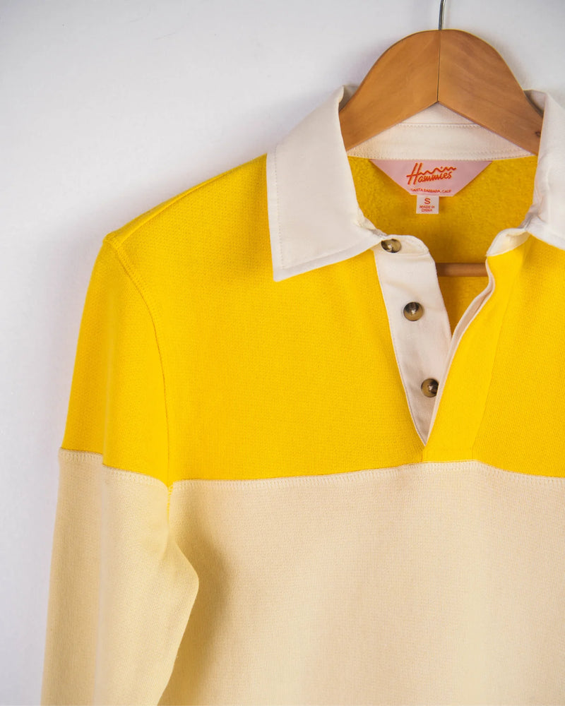 Rugby Shirt in Yellow/White (Unisex)