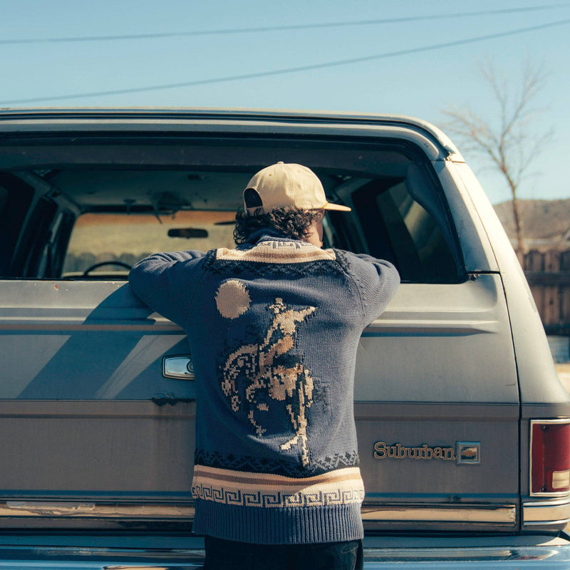 Nuevo Laredo Cardigan in Faded Indigo