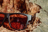 Smokey Bear x CAMP Cliff Sunglasses in Matte Black: HD Plus Polarized Amber Lense