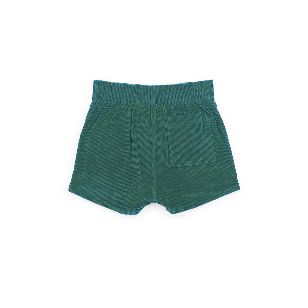 Corduroy Shorts in Forest Green