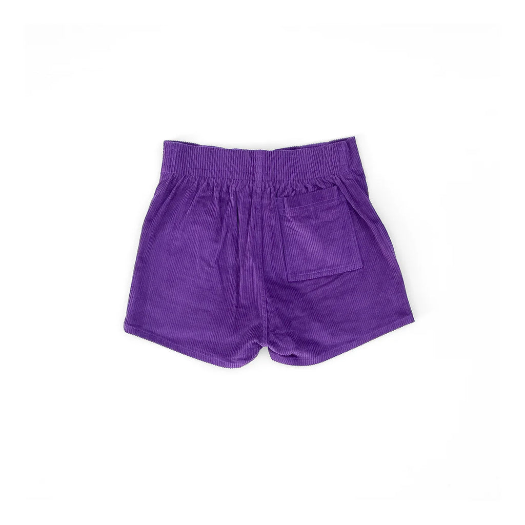 Corduroy Shorts in Plum