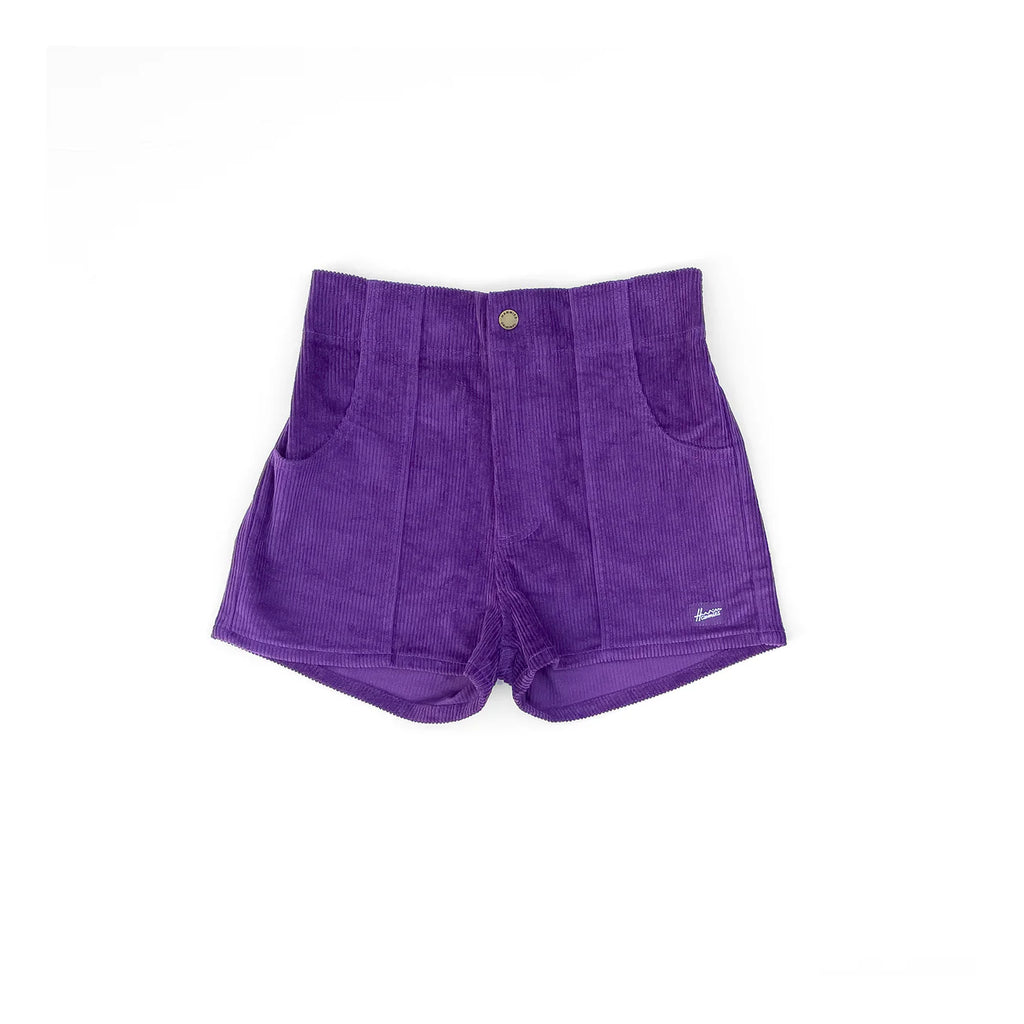 Corduroy Shorts in Plum