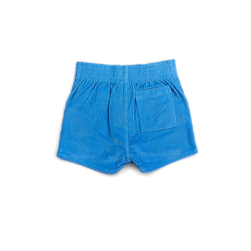 Corduroy Shorts in Blue Poppy