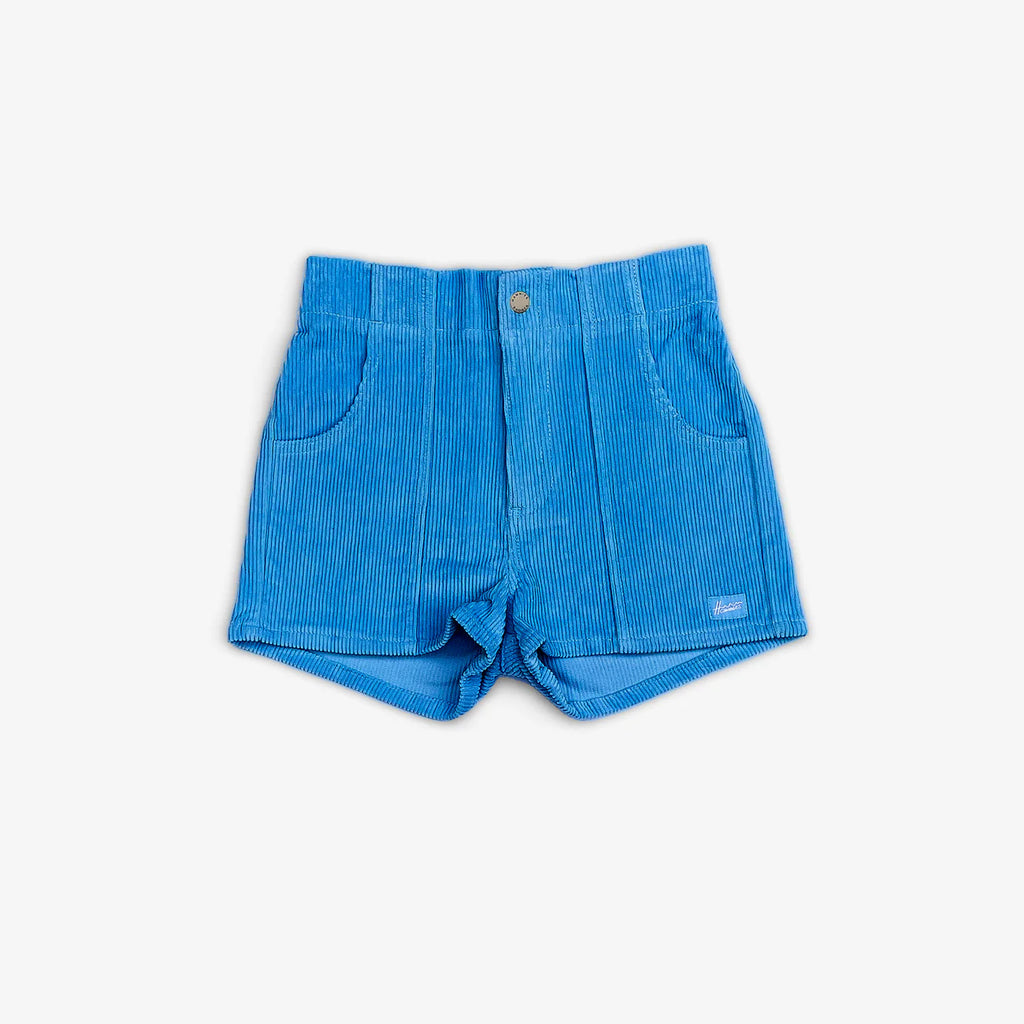 Corduroy Shorts in Blue Poppy