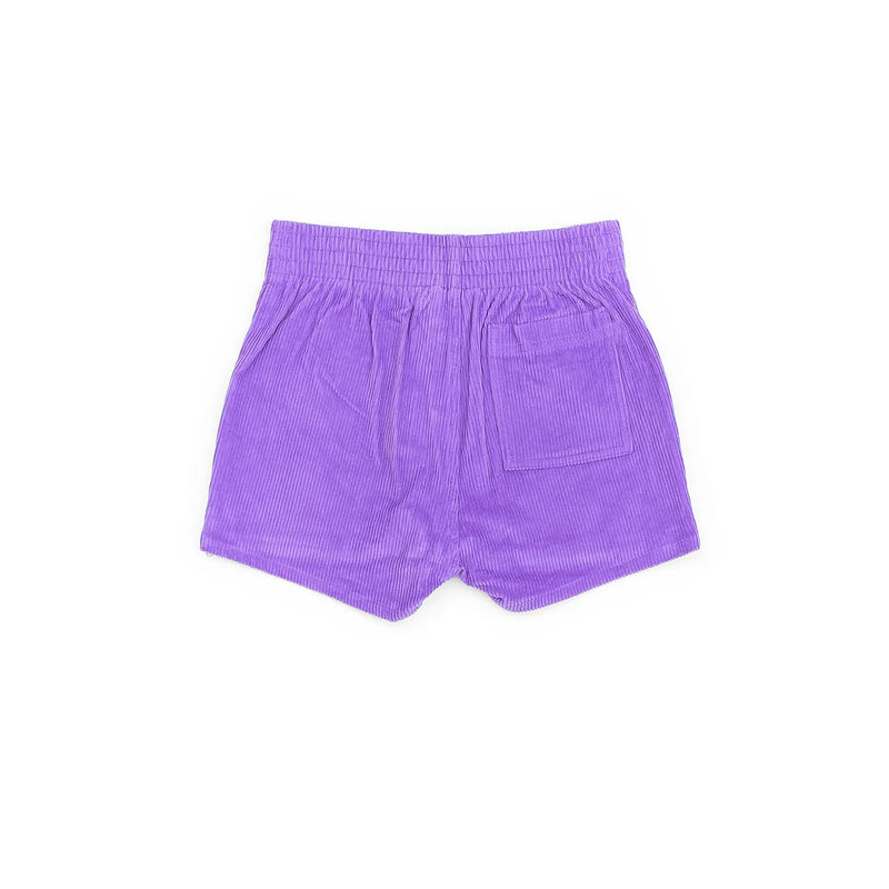 Corduroy Shorts in Purple