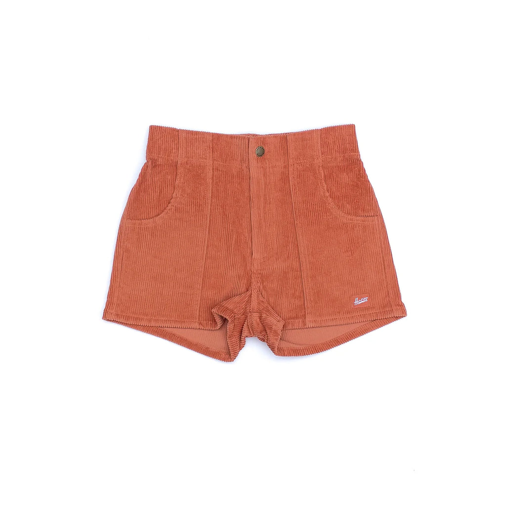 Corduroy Shorts in Rust