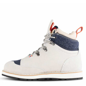 Winter Mucks Low Cut in White Suede/Navy