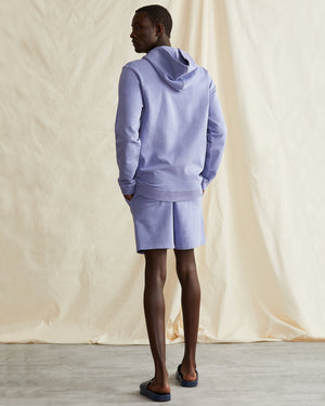 Garment Dyed French Terry Short in Pale Iris